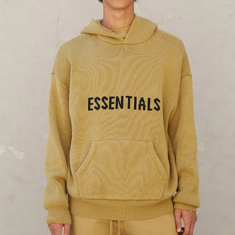 Fear of God Essentials FW21 Knit Pullover AmberLogo
