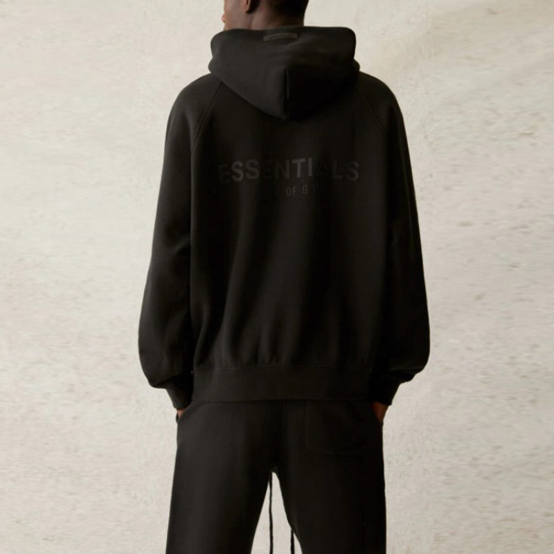 Fear of God Essentials SS21 Pull-Over Hoodie Stretch Limo Logo