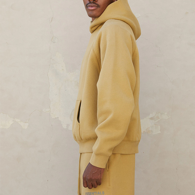 Fear of God Essentials FW21 Pullover Hoodie Amber Logo