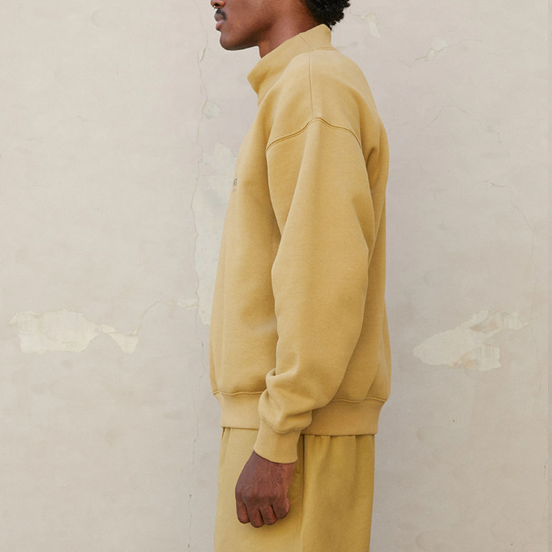 Fear of God Essentials FW21 Pullover Mockneck Amber Logo