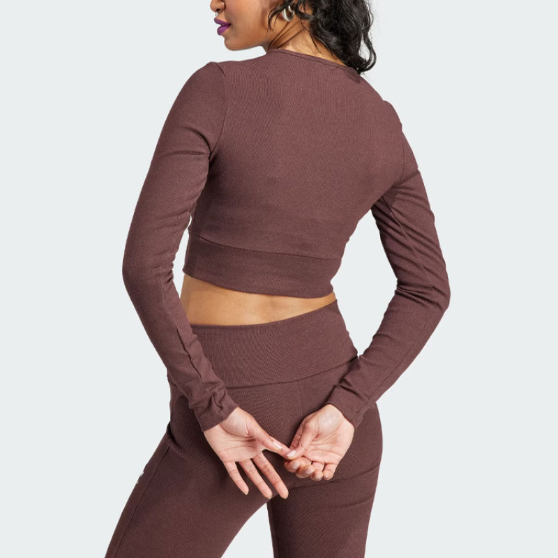 adidas originals Essentials Rib Long Sleeve Tee LogoT