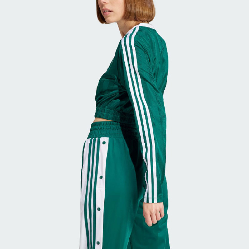 adidas originals Long Sleeve Crop Tee LogoT