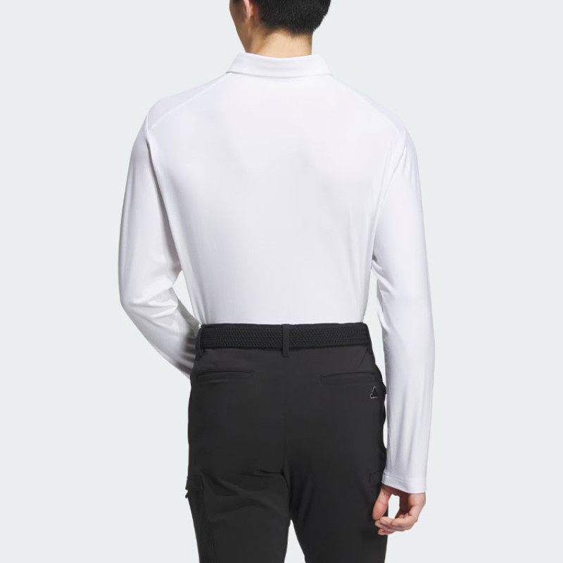 adidas Long Sleeve Stretch Polo Shirt LogoPolo