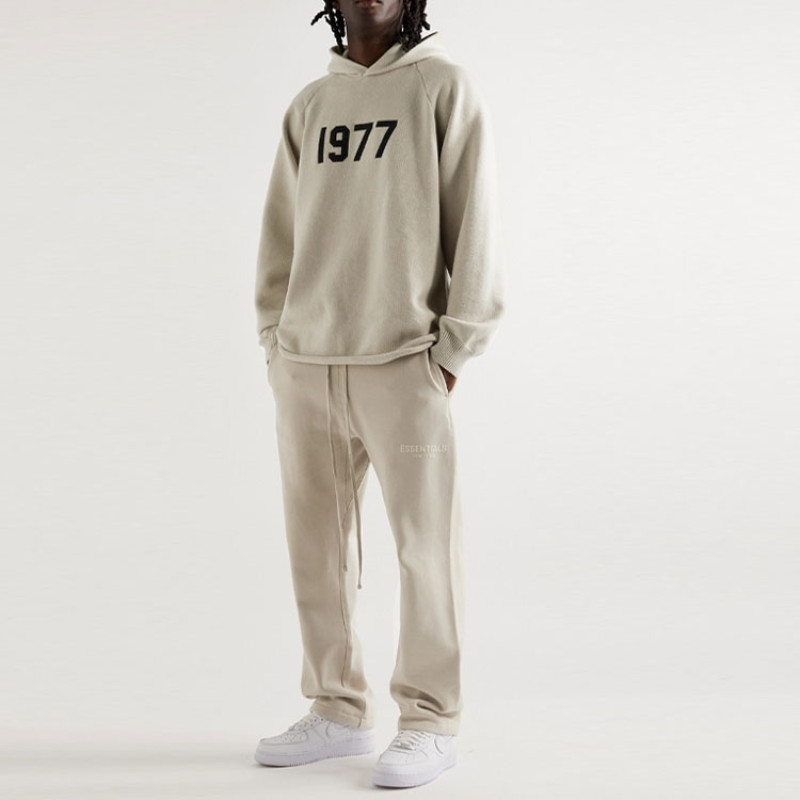 Fear of God Essentials SS22 Knit Hoodie Wheat 1977