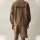 Fear of God Essentials SS21 Mockneck Half Zip Taupe Logo