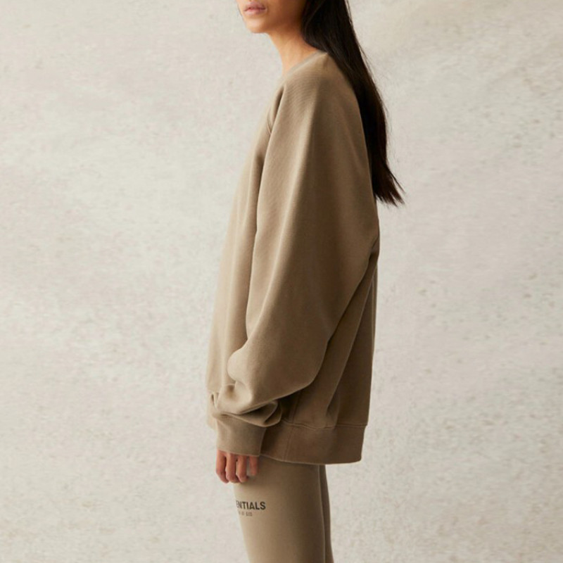 Fear of God Essentials SS21 Pull-Over Crewneck Moss Logo