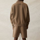 Fear of God Essentials SS21 Pull-Over Mockneck Taupe Logo