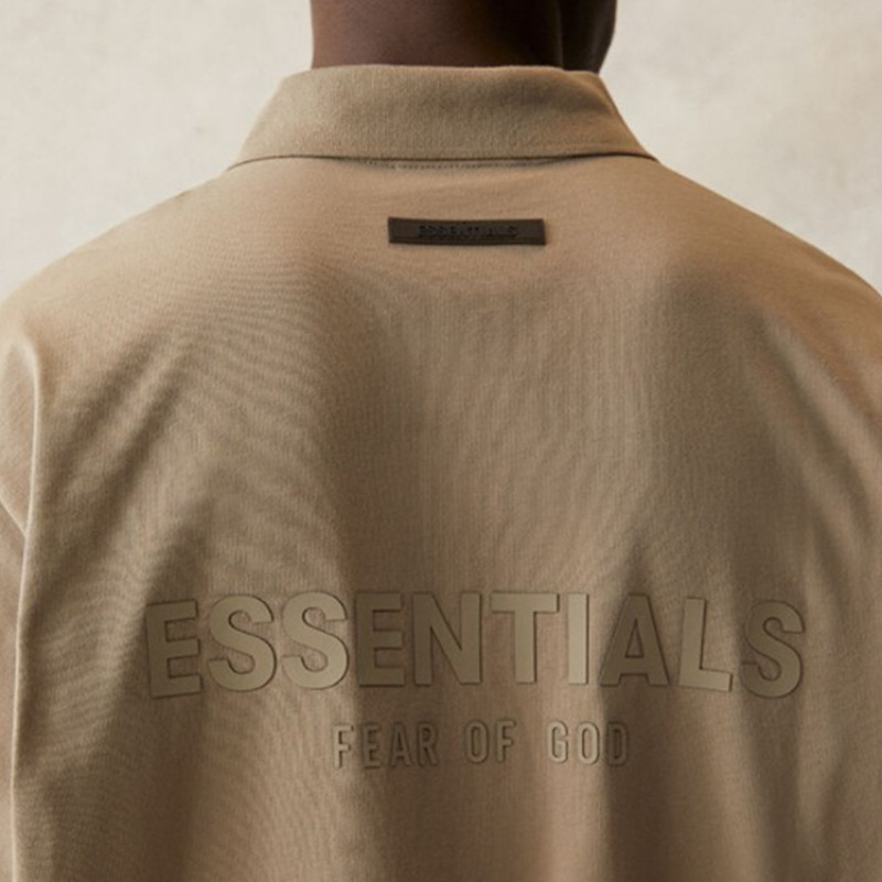 Fear of God Essentials SS21 Short Sleeve Polo Moss LogoPolo