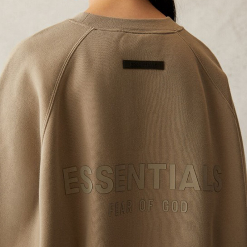 Fear of God Essentials SS21 Pull-Over Crewneck Moss Logo