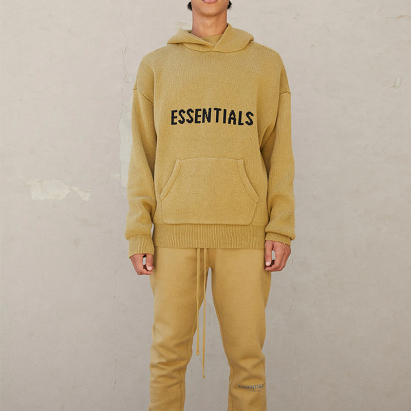 Fear of God Essentials FW21 Knit Pullover AmberLogo