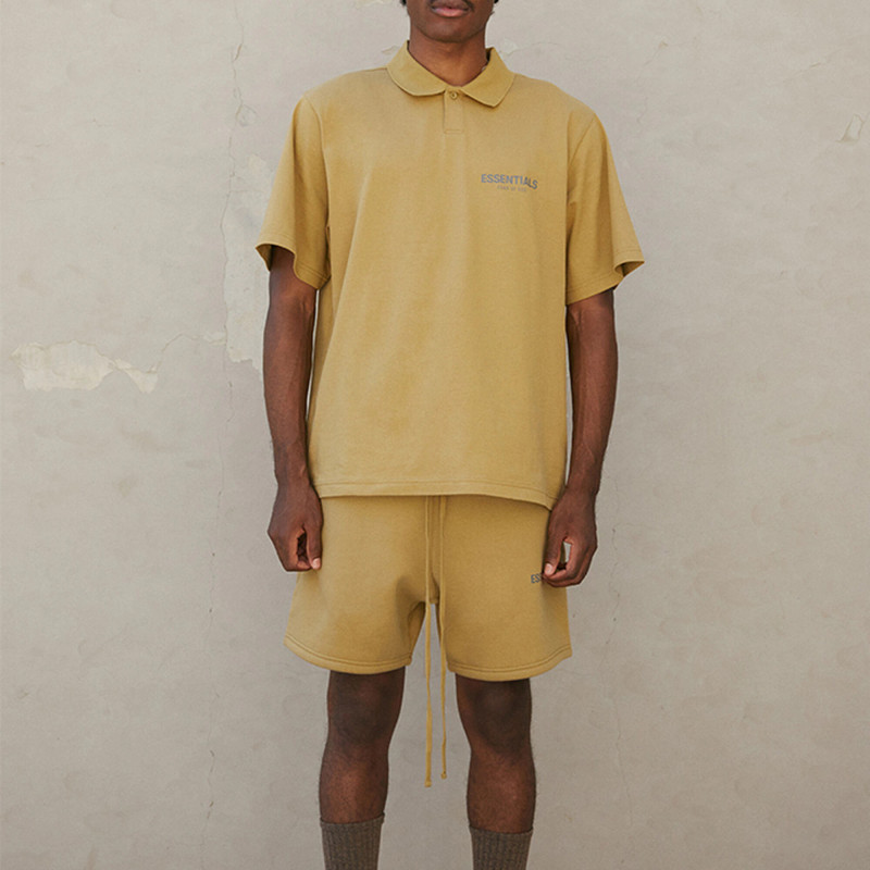 Fear of God Essentials FW21 Ss Polo Amber LogoPolo
