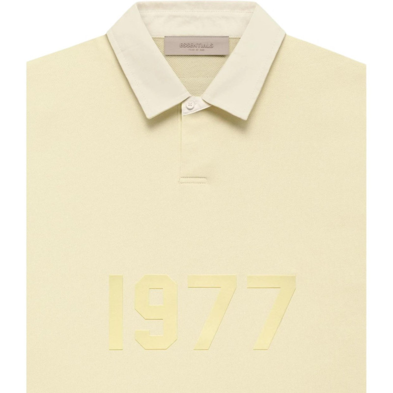 Fear of God Essentials FW22 Henley Rugby Canary Polo