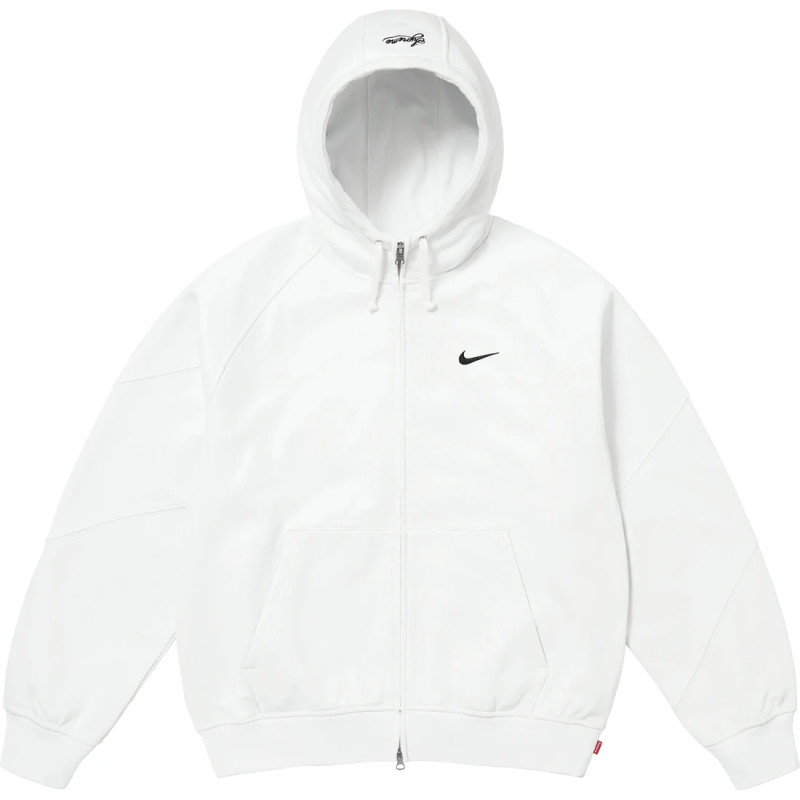 Supreme x Nike SS25 WEEK4 Zip Up Hooded Sweatshirt logo