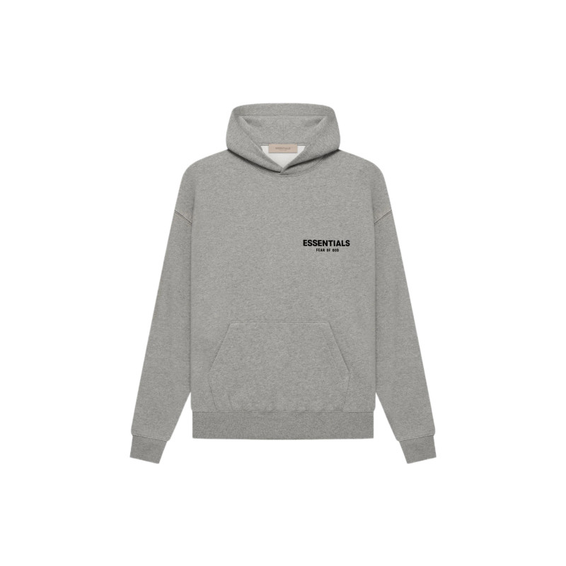 Fear of God Essentials SS22 Hoodie Dark Oatmeal Logo