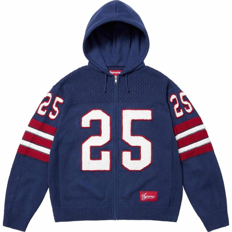 Supreme SS25 WEEK3 Sport Zip Up Hooded Sweater logo