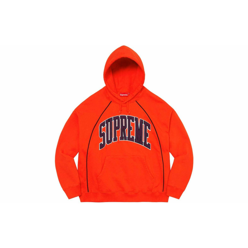 Supreme SS23 Week15 PIPING ARC HOODED SWEATSHIRT