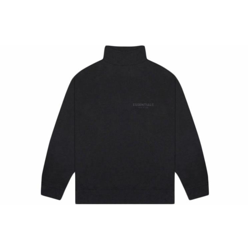 Fear of God Essentials Pull-Over Mockneck Sweatshirt Black