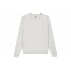 Fear of God Essentials SS21 Pullover Crewneck Light Heather Oatmeal Logo