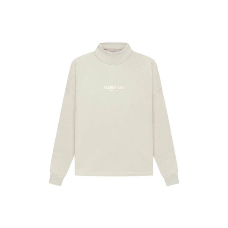 Fear of God Essentials SS22 Relaxed Mockneck Wheat Logo