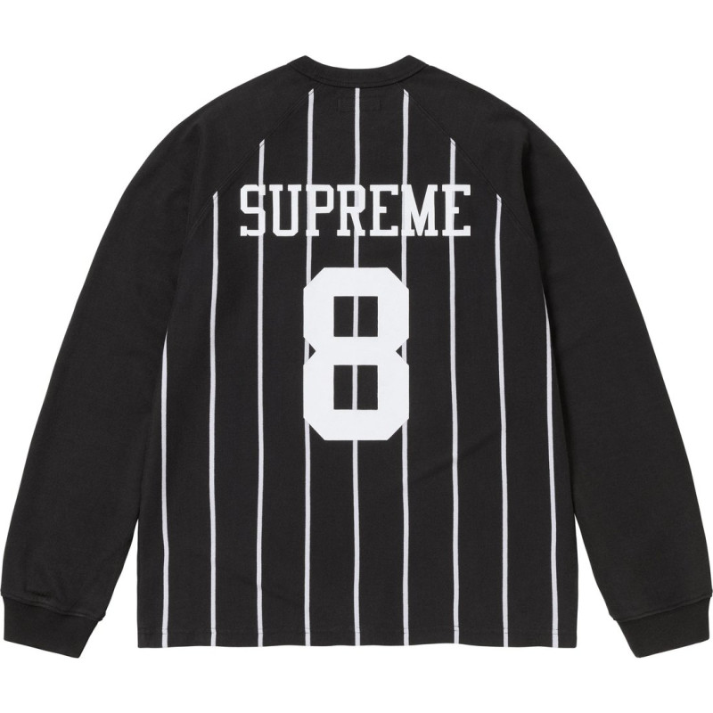 Supreme FW24 WEEK5 Stripe Raglan LS Top T