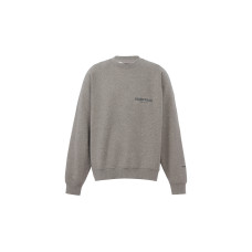 Fear of God Essentials FW21 Pullover Crewneck Dark Heather Oatmeal Logo