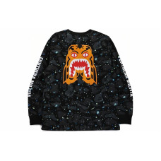 BAPE Space Camo Tiger LS Tee Mens T