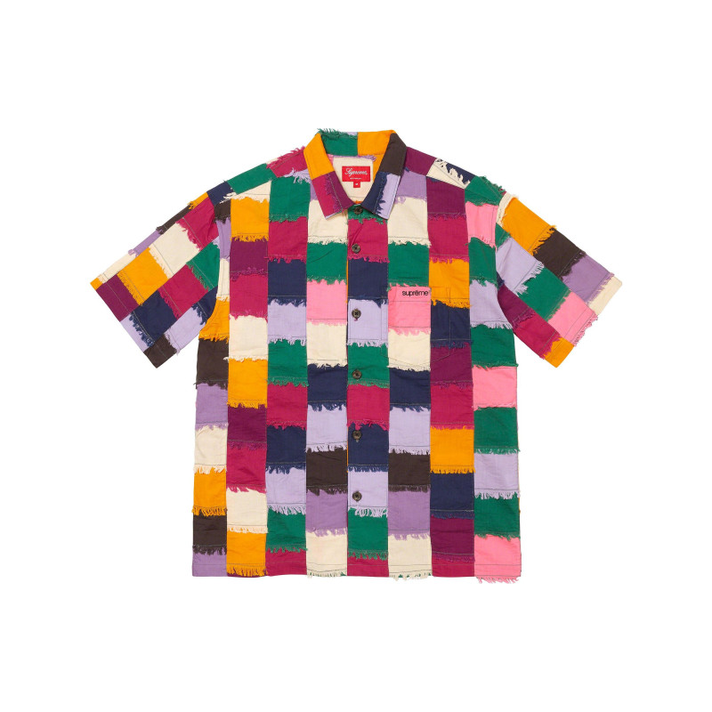Supreme SS23 Week8 PATCHWORK SS SHIRT