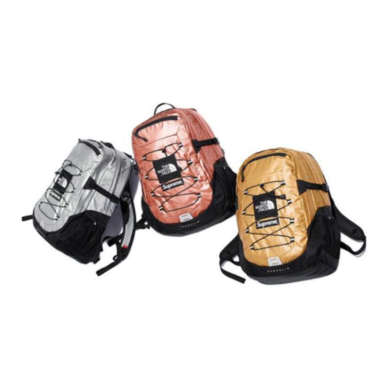 Supreme SS18 Metallic Borealis Logo