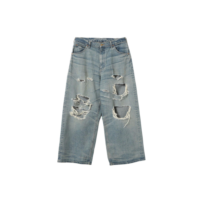 Lee x BEAMS Special order crash baggy denim pants