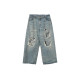 Lee x BEAMS Special order crash baggy denim pants