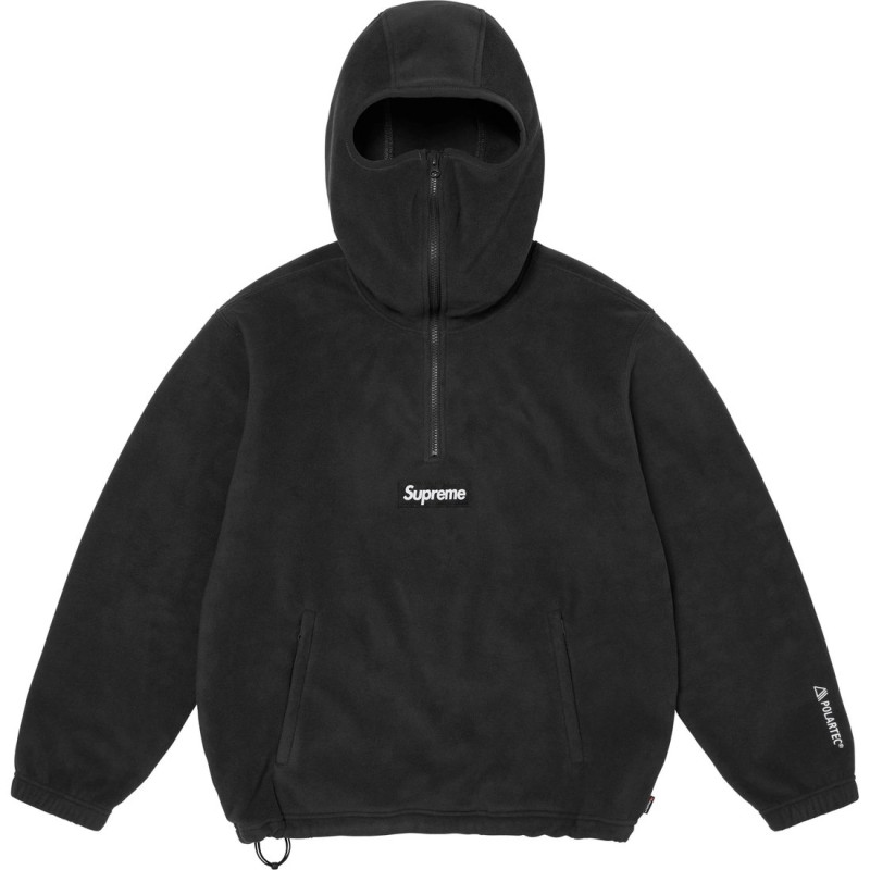 Supreme x Polartec FW24 WEEK14 Facemask Half Zip Hooded Sweatshirt logo
