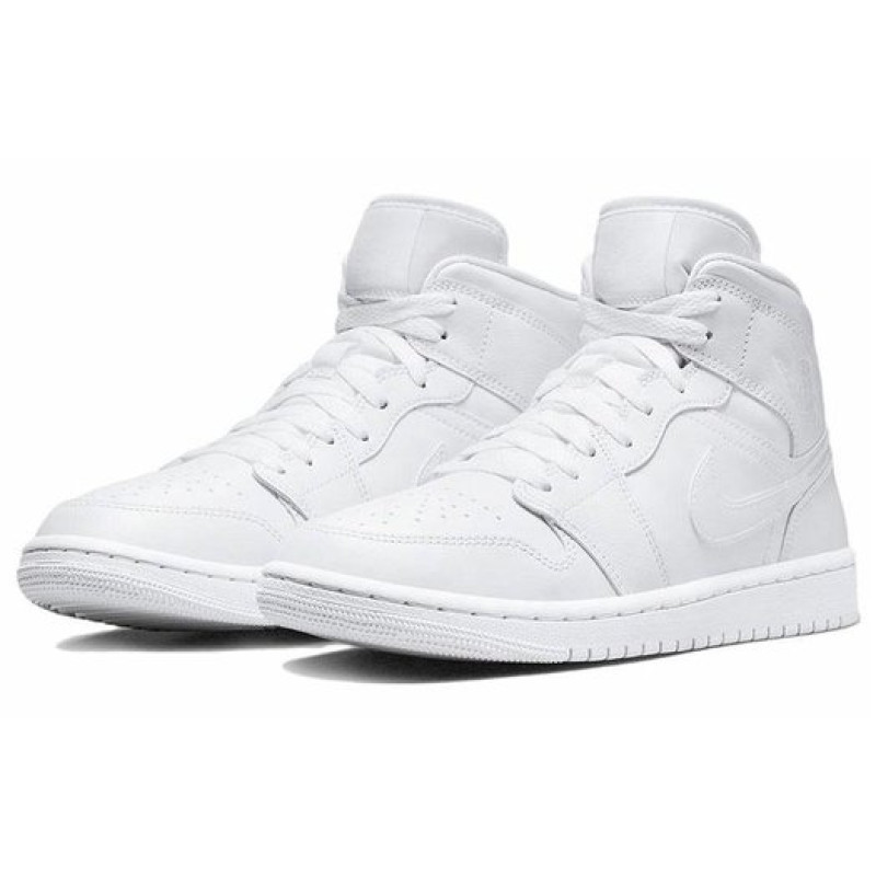 Jordan Air Jordan 1 Mid Triple White