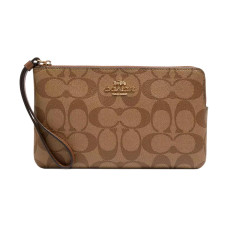 COACH Corner Zip Wristle 20 Logo