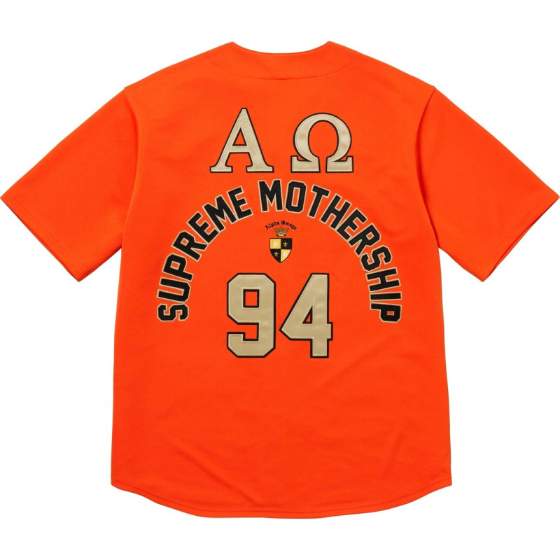 Supreme FW24 WEEK3 Alpha Omega Baseball Jersey T