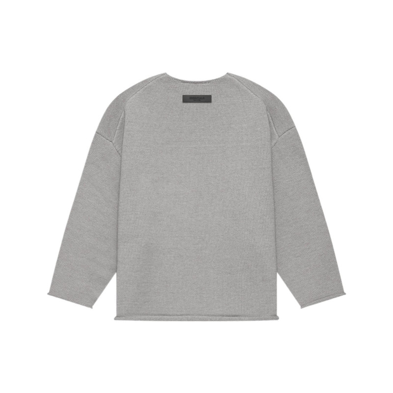 Fear of God Essentials SS22 Raw edge sweater Dark Oatmeal 1977