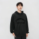 Fear of God Essentials SS24 drop2 Nylon Fleece Hoodie JET BLACK