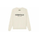 Fear of God Essentials SS21 Pull-Over Crewneck ButtercreamCream Logo