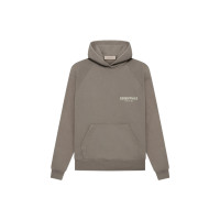 Fear of God Essentials SS22 Hoodie Desert Taupe Logo