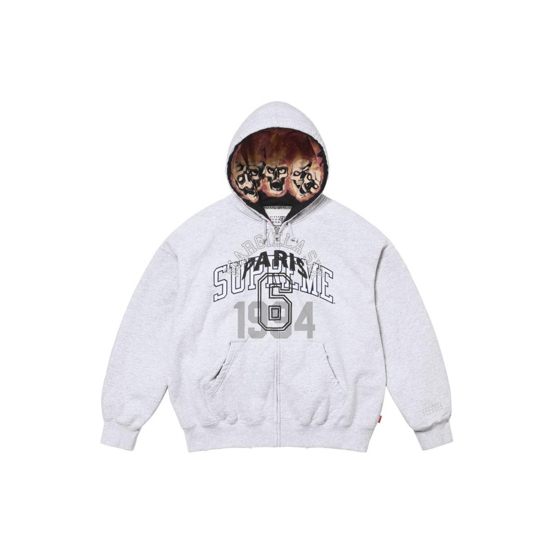 Supreme x MM6 Maison Margiela SS24 WEEK7 ZIP UP HOODED SWEATSHIRT