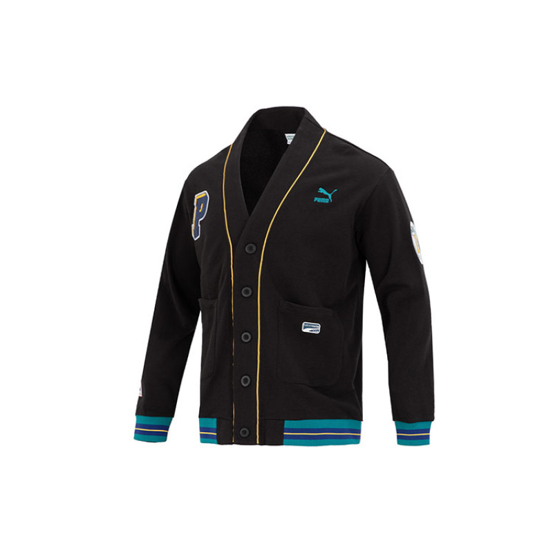 PUMA Team Badge V-neck Jacket Tr Logo