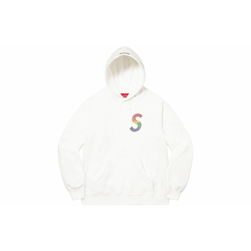 Supreme Week 6 x Swarovski S Logo Hooded Sweatshirt S