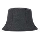 WE11DONE CHARCOAL PADDED FLANNEL BUCKET HAT