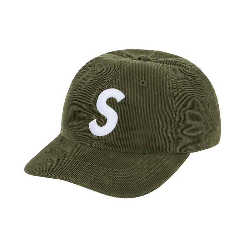 Supreme Supreme SS21 Fine Wale Corduroy S Logo 6-Panel