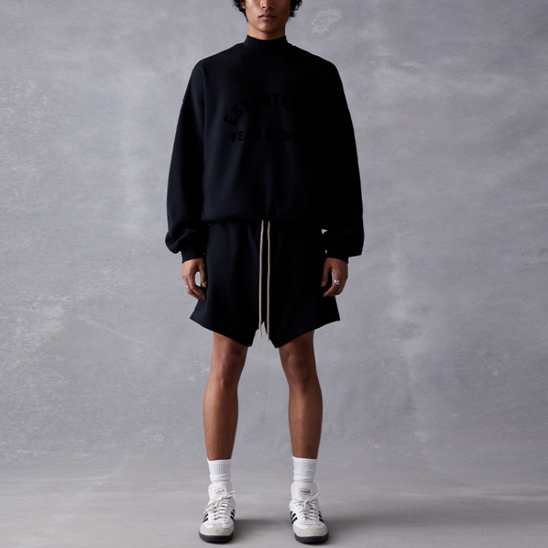 23Fear of God Essentials SS23 Sweatshort Essentials Cor Jet Black