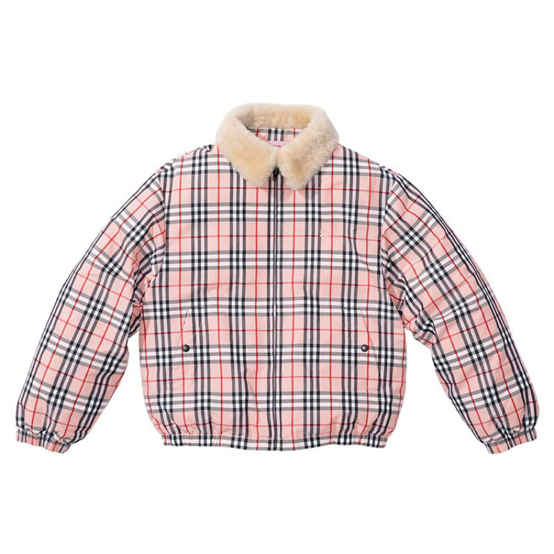 Supreme S2S2 Week 3 x Burberry Shearling Collar Down Puffer Jacket