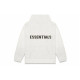 Fear of God Essentials FW20 Knit Hoodi Oatmeal Logo