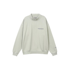 Fear of God Essentials FW21 Mock Neck Sweatshirt GreenConcrete Logo