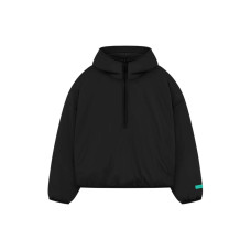 Fear of God Essentials SS24 drop2 Nylon Filled Halfzip Hoodie Jet Black