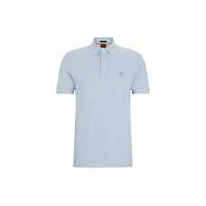 HUGO BOSS Slim-Fit Polo Shirt In Washed Stretch-Cotton Piqu Polo