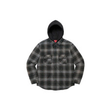 Supreme FW21 Week 9 Hooded Flannel Zip Up Shirt